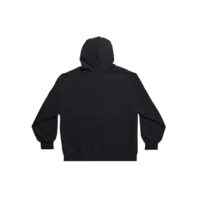 Hanorace cu glugă și fermoar exterior, croială strâmtă „Black Faded” 744454TOVF51055