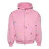 Hanorace cu glugă și fermoar „Faded Dirty Pink” 803264TRVS59568