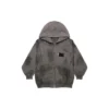 Hanorace cu glugă și fermoar Gaffer Heavy Washed, croială strâmtă „Grey” 720424TNVK51227