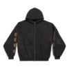 Hanorace cu glugă și fermoar Heavy Metal Oversized „Black Faded” 744444TOVD91055