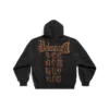 Hanorace cu glugă și fermoar Heavy Metal Oversized „Black Faded” 744444TOVD91055