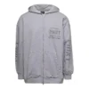 Hanorace cu glugă și fermoar, imprimeu, croială strâmtă „Grey” 744454TOVN41167