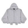 Hanorace cu glugă și fermoar Incognito, croială largă, „Grey” 799463TQVX11300