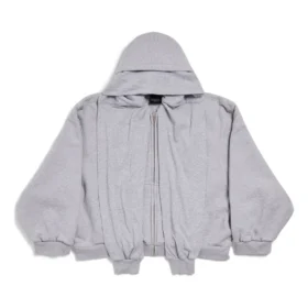 Hanorace cu glugă și fermoar Incognito, croială largă, „Grey” 799463TQVX11300