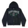 Hanorace cu glugă și fermoar integral Saint Germain, croială regular „Dark Blue” 803264TRVO98065
