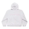 Hanorace cu glugă și fermoar la spate, croială regular „Dirty White baby-pink” 803264TSVP12420