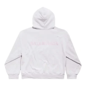 Hanorace cu glugă și fermoar la spate, croială regular „Dirty White baby-pink” 803264TSVP12420
