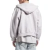 Hanorace cu glugă și fermoar la spate, croială regular „Dirty White baby-pink” 803264TSVP12420