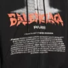 Hanorace cu glugă și fermoar „The Door” pentru bărbați, în negru
