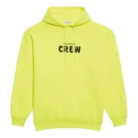 Hanorace cu glugă și imprimeu Crew, galben 578135TIV757072