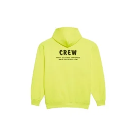 Hanorace cu glugă și imprimeu Crew, galben 578135TIV757072