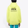 Hanorace cu glugă și imprimeu Crew, galben 578135TIV757072