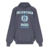 Hanorace cu glugă și imprimeu cu logo-ul universității „Navy”, fondat în 1917 697879TMV964140