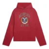 Hanorace cu glugă și imprimeu cu logo-ul universității „Red”, fondat în 1917 674685TLV896163