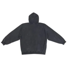 Hanorace cu glugă și imprimeu cu logo-ul universității „Washed Black” 697879TMV991000