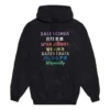 Hanorace cu glugă și imprimeu logo multicolor, negru 578135TJVI62771