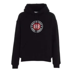 Hanorace cu glugă și logo BB, mâneci lungi, negru 612959TJVD71000