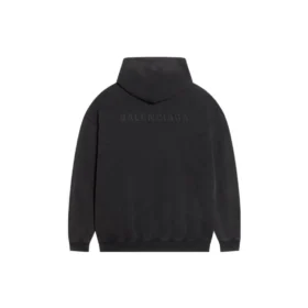 Hanorace cu glugă și logo brodat „Black” 578135TLVB81146