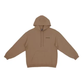 Hanorace cu glugă și logo pe spate, croială regular „Brown” 600583TMVF57761