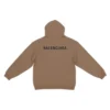 Hanorace cu glugă și logo pe spate, croială regular „Brown” 600583TMVF57761