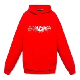 Hanorace cu glugă și logo SS22 „Roșu” 674986TLVF26407