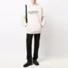 Hanorace cu glugă și logo Worldwide „Chalky White Black” 674986TLVA99054