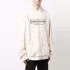 Hanorace cu glugă și logo Worldwide „Chalky White Black” 674986TLVA99054
