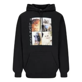 Hanorace cu glugă „I Love Cats” „Black” 570811TJVG91000