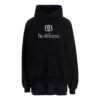 Hanorace cu glugă și patch-uri BB Be Different „Black” 720406TNVV11070
