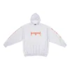 Hanorace cu glugă Metallica, croială oversized „Dirty White Orange” 697879TMV890901