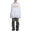 Hanorace cu glugă Metallica, croială oversized „Dirty White Orange” 697879TMV890901