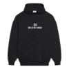 Hanorace cu glugă, mâneci lungi, cordon de strângere, din fleece Bb Pixel, negru 578135TKVI81070