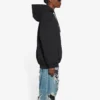 Hanorace cu glugă, mâneci lungi, cordon de strângere, din fleece Bb Pixel, negru 578135TKVI81070