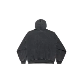 Hanorace cu glugă Montaigne, croială largă, „Black Faded” 803265TRVN21048