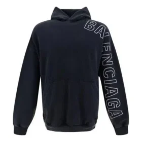 Hanorace cu glugă Oversized „Black Faded” 739024TOVV29034 Hanorace cu glugă Oversized „Black Faded” 739024TOVV29034
