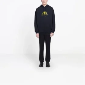 Hanorace cu glugă Oversized Interlocked BB „Negru-Galben” 578138TEV191361 Hanorace cu glugă Oversized Interlocked BB „Negru-Galben” 578138TEV191361