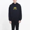 Hanorace cu glugă Oversized Interlocked BB „Negru-Galben” 578138TEV191361