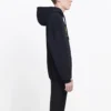 Hanorace cu glugă Oversized Interlocked BB „Negru-Galben” 578138TEV191361
