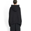 Hanorace cu glugă oversized XXXL „Negru Alb” 713677TNVD91070