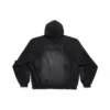 Hanorace cu glugă Paris Moon fără buzunare, oversized „Black Faded” 744462TOVE31055
