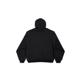 Hanorace cu glugă Paris Strass, croială largă „Black” 803265TRVL41000