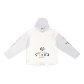 Hanorace cu glugă Paris Upside Down Oversized „White” 698156TMVD19000 Hanorace cu glugă Paris Upside Down Oversized „White” 698156TMVD19000