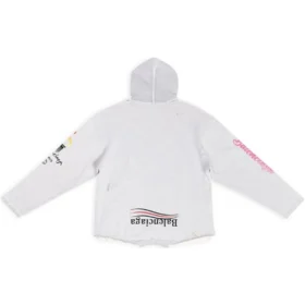 Hanorace cu glugă Paris Upside Down Oversized „White” 698156TMVD19000 Hanorace cu glugă Paris Upside Down Oversized „White” 698156TMVD19000