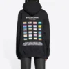 Hanorace cu glugă Pride, croială largă „Negru” 651799TMVO31070
