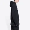 Hanorace cu glugă Qixi, croială largă „Black” 674986TLVC21070