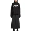 Hanorace cu glugă rotundă Back Flip Oversized „Negru Alb” 761458TPVG11070