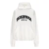 Hanorace cu glugă rotundă Back Flip Oversized „White Black” 761458TPVG19040
