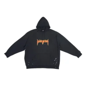 Hanorace cu glugă SBalenciaga Metallica, croială oversized „Black Orange” 697879TMV891055 Hanorace cu glugă SBalenciaga Metallica, croială oversized „Black Orange” 697879TMV891055