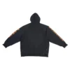 Hanorace cu glugă SBalenciaga Metallica, croială oversized „Black Orange” 697879TMV891055