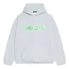 Hanorace cu glugă Slime, croială largă „Grey Green” 674986TLVF21203